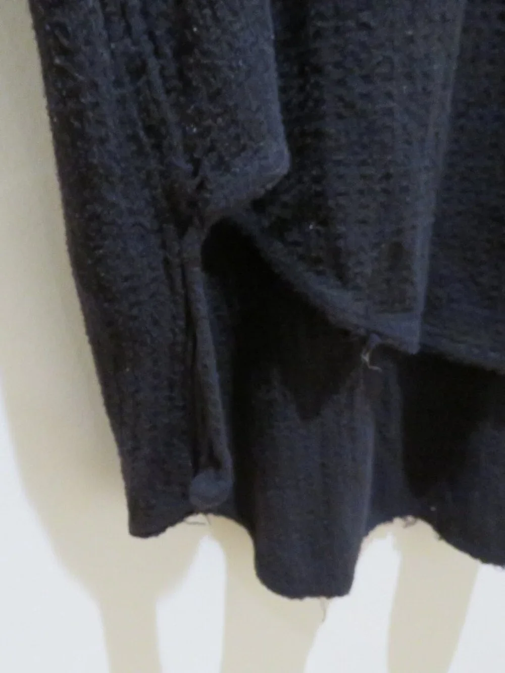 FREE PEOPLE WE THE FREE Kristina Drippy Thermal Cowl Neck in Black Boho